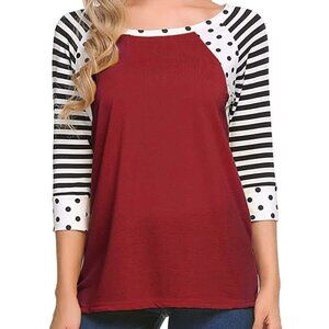 Red and Black Striped Shirt